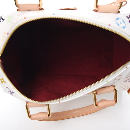 Louis Vuitton Monogram Multicolor Speedy 30 White 5 of 9