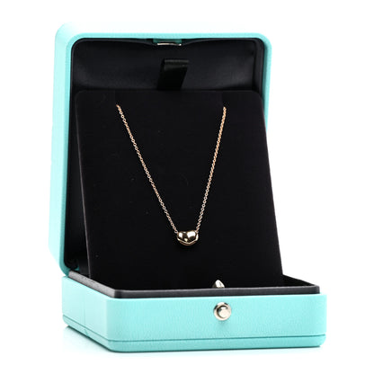 Tiffany 18K Rose Gold 9mm Elsa Peretti Bean Pendant Necklace 5 of 5