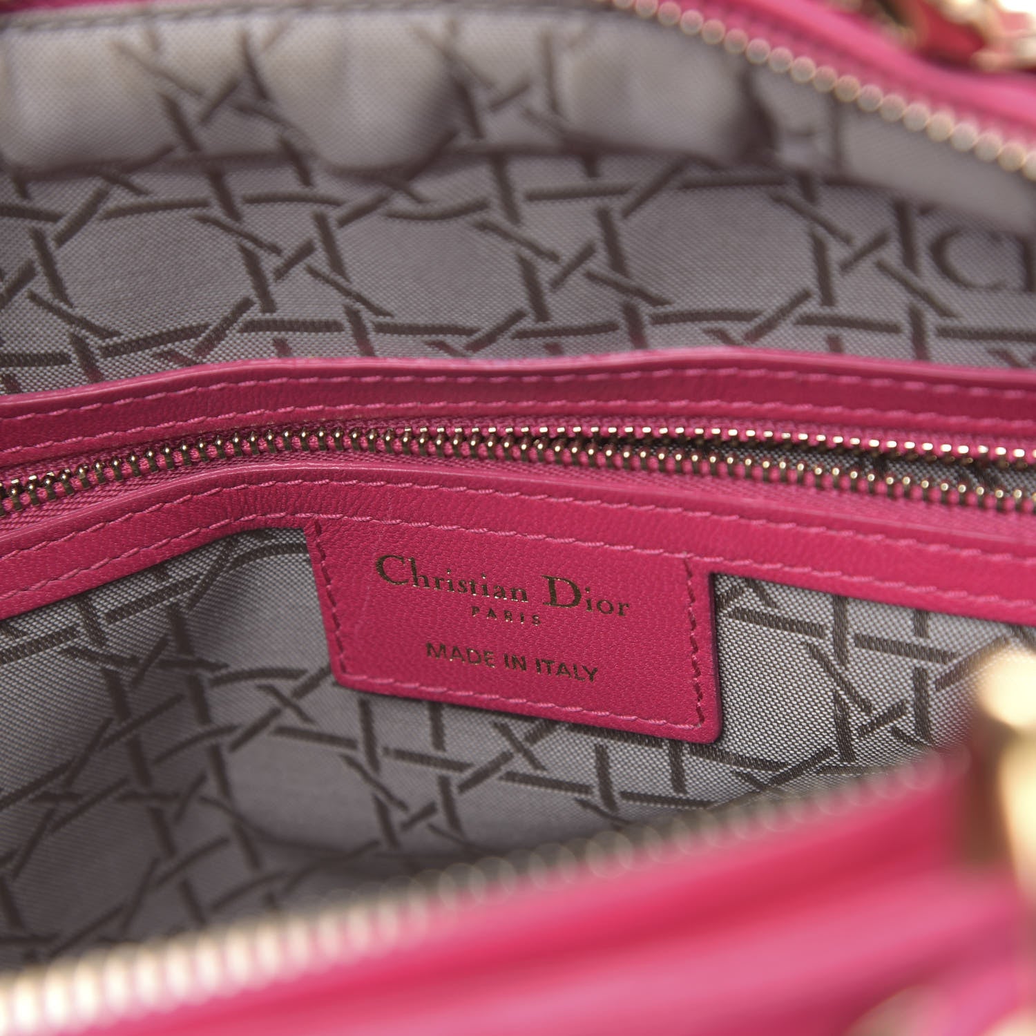 Christian Dior Lambskin Cannage Large Lady Dior Pink 5 of 13