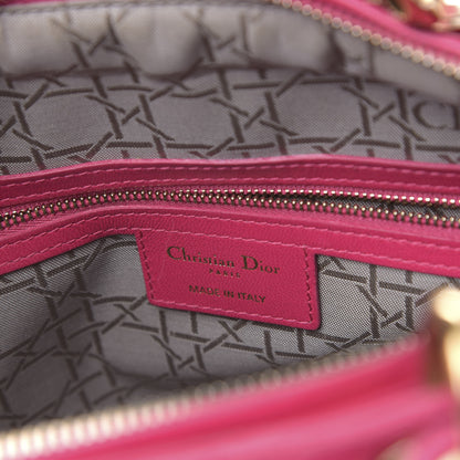 Christian Dior Lambskin Cannage Large Lady Dior Pink 5 of 13