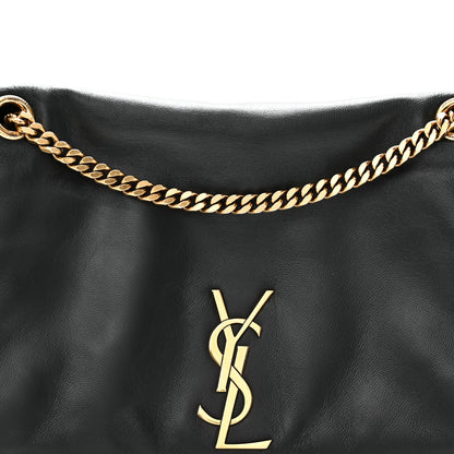 Saint Laurent Smooth Calfskin Suede Medium Reversible Monogram Kate Satchel Black 13 of 17