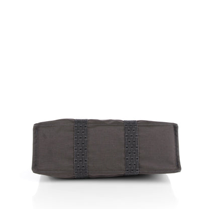 Hermes Canvas Herline MM Tote Grey 5 of 14