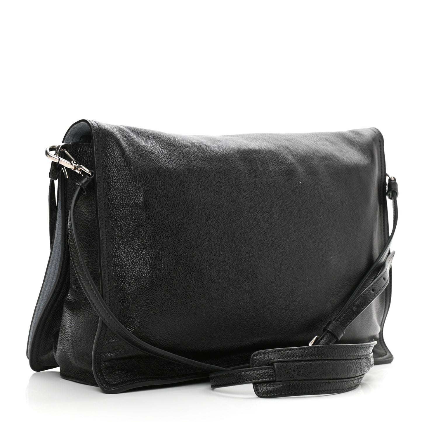 Glace Calf Etiquette Flap Black Astrale