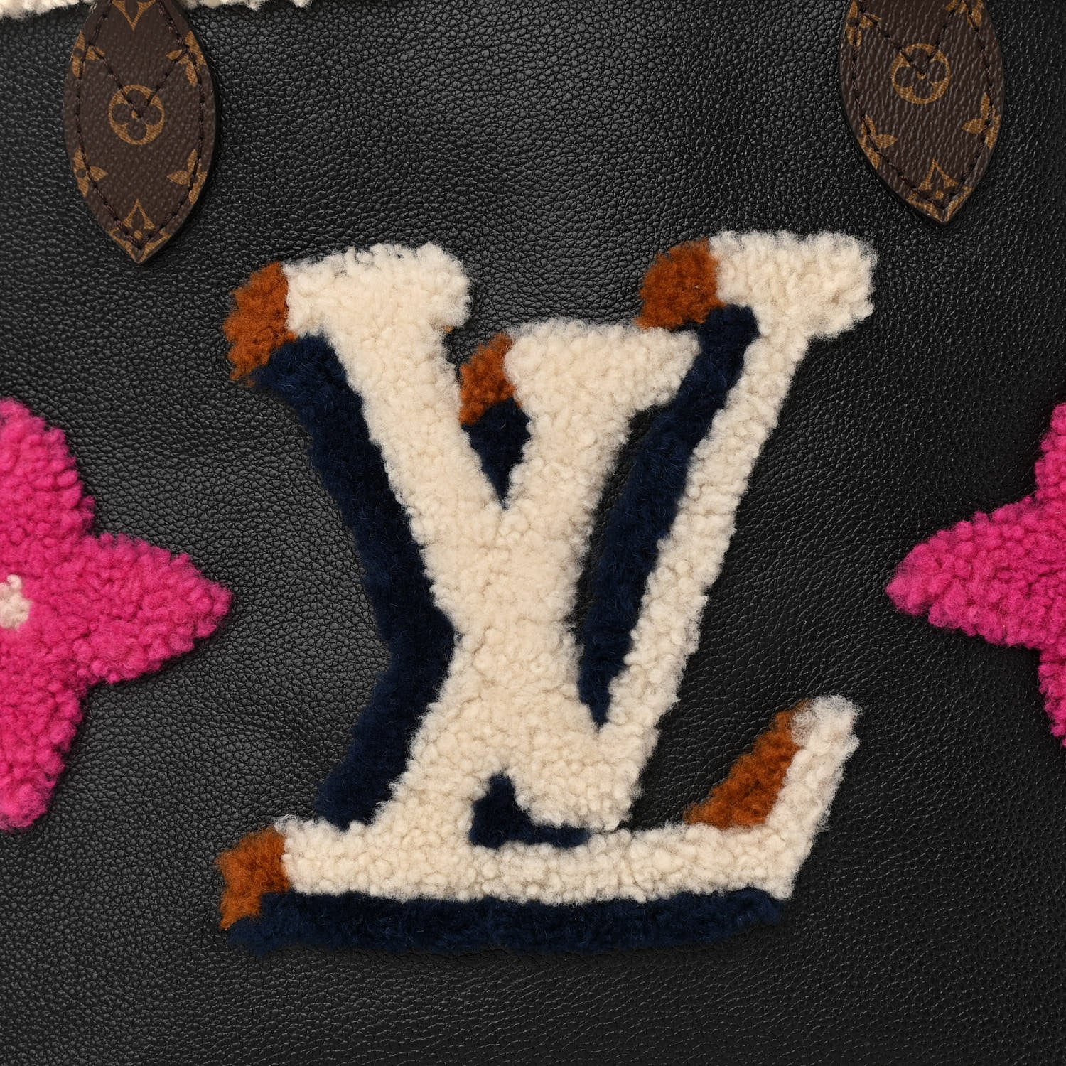Louis Vuitton Calfskin Monogram Teddy Neverfull MM Black 10 of 10
