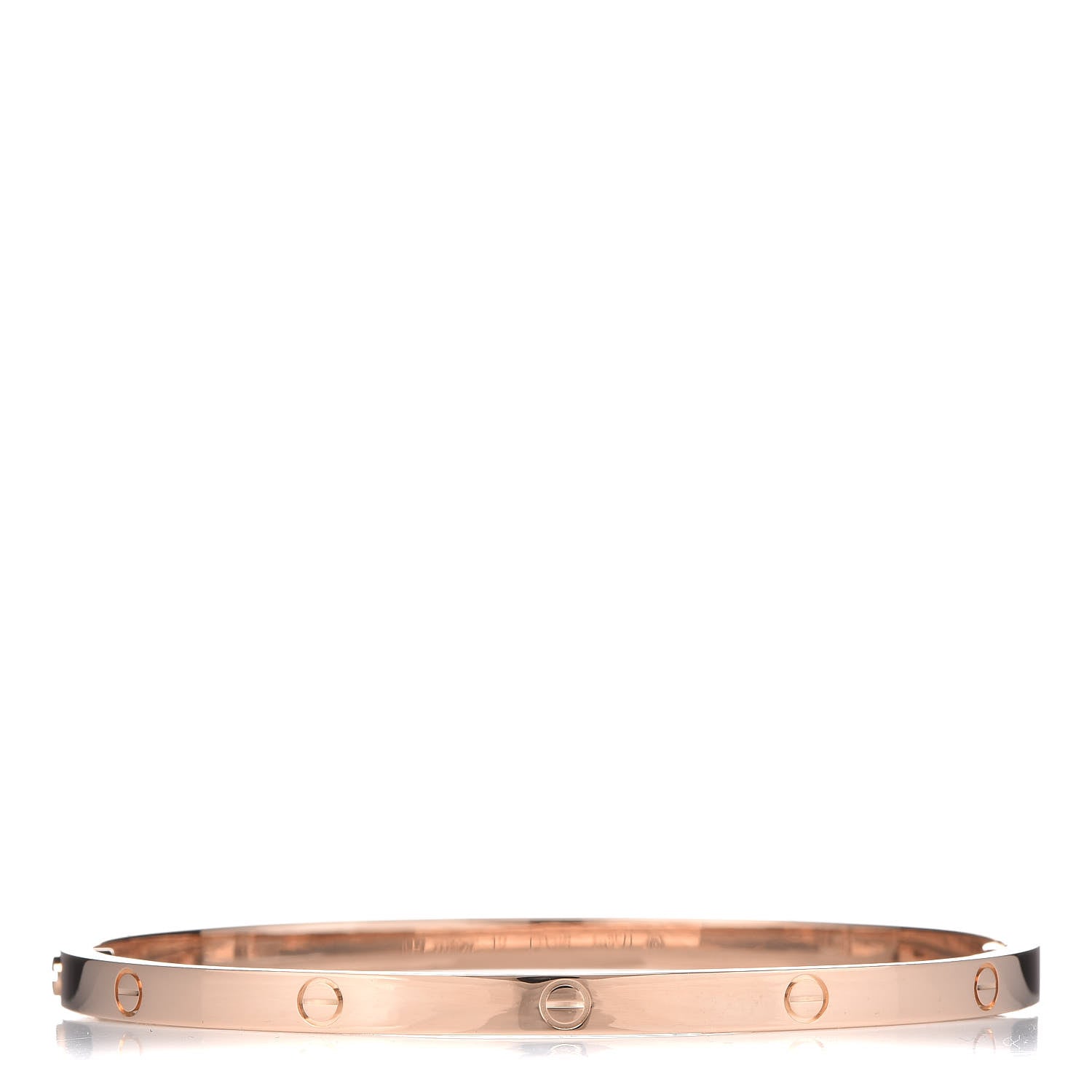 Cartier 18K Pink Gold Small LOVE Bracelet 17 3 of 5