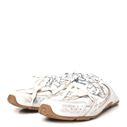 Miu Miu X NEW BALANCE Bleached Calfskin 530 SL Slip-On Sneakers Mules 40 White 4 of 9