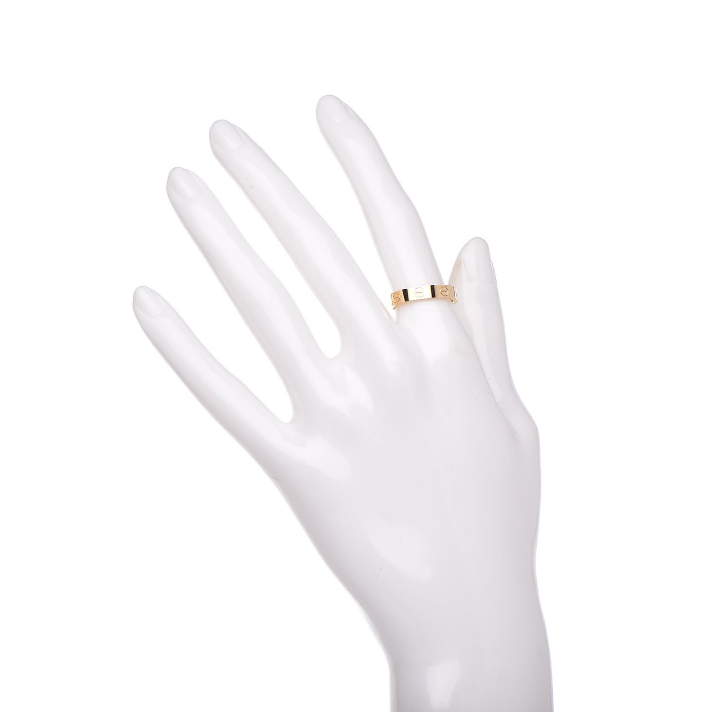 18K Yellow Gold 3.5mm LOVE Wedding Band Ring 52 6