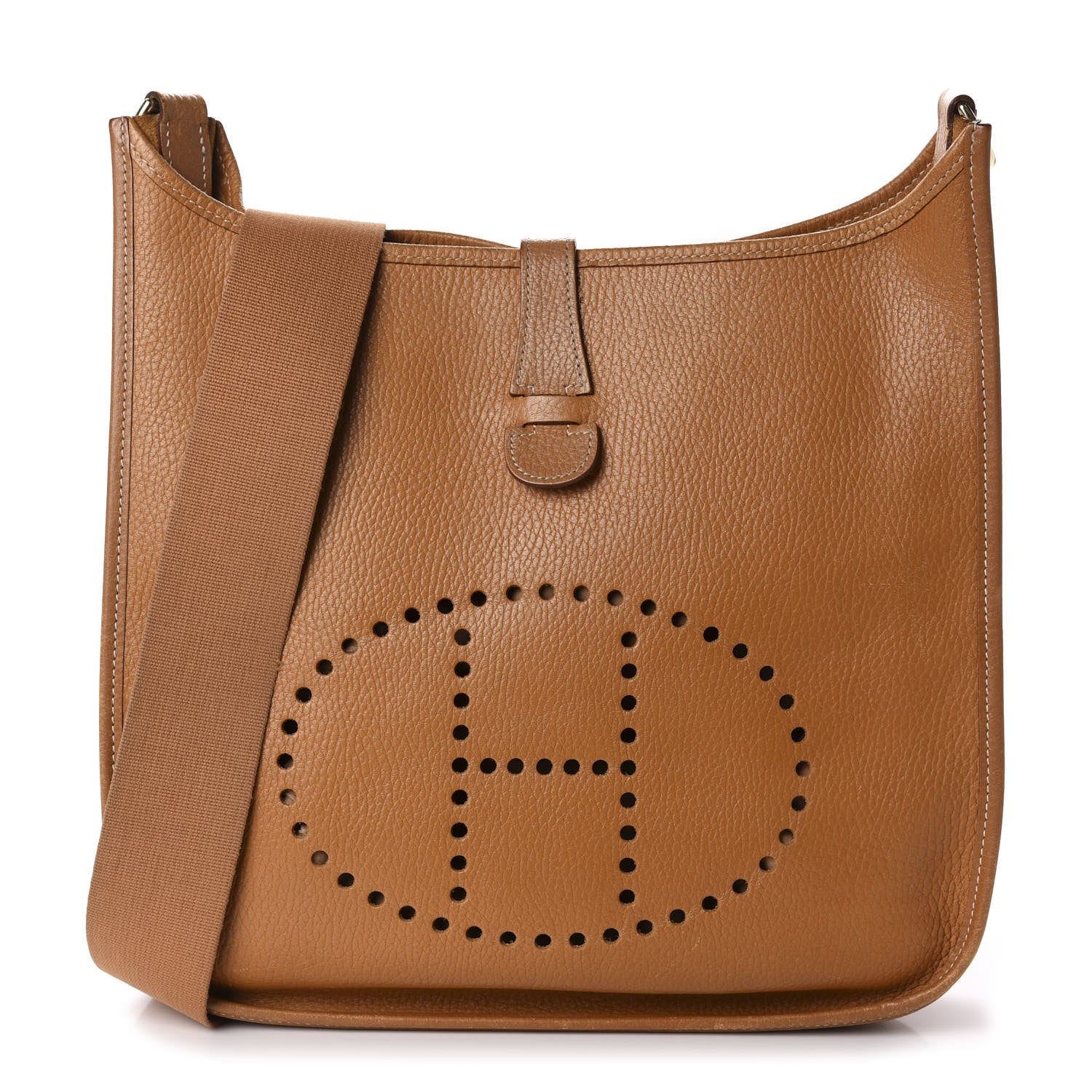 Hermes Taurillon Clemence Evelyne GM Gold 1 of 9