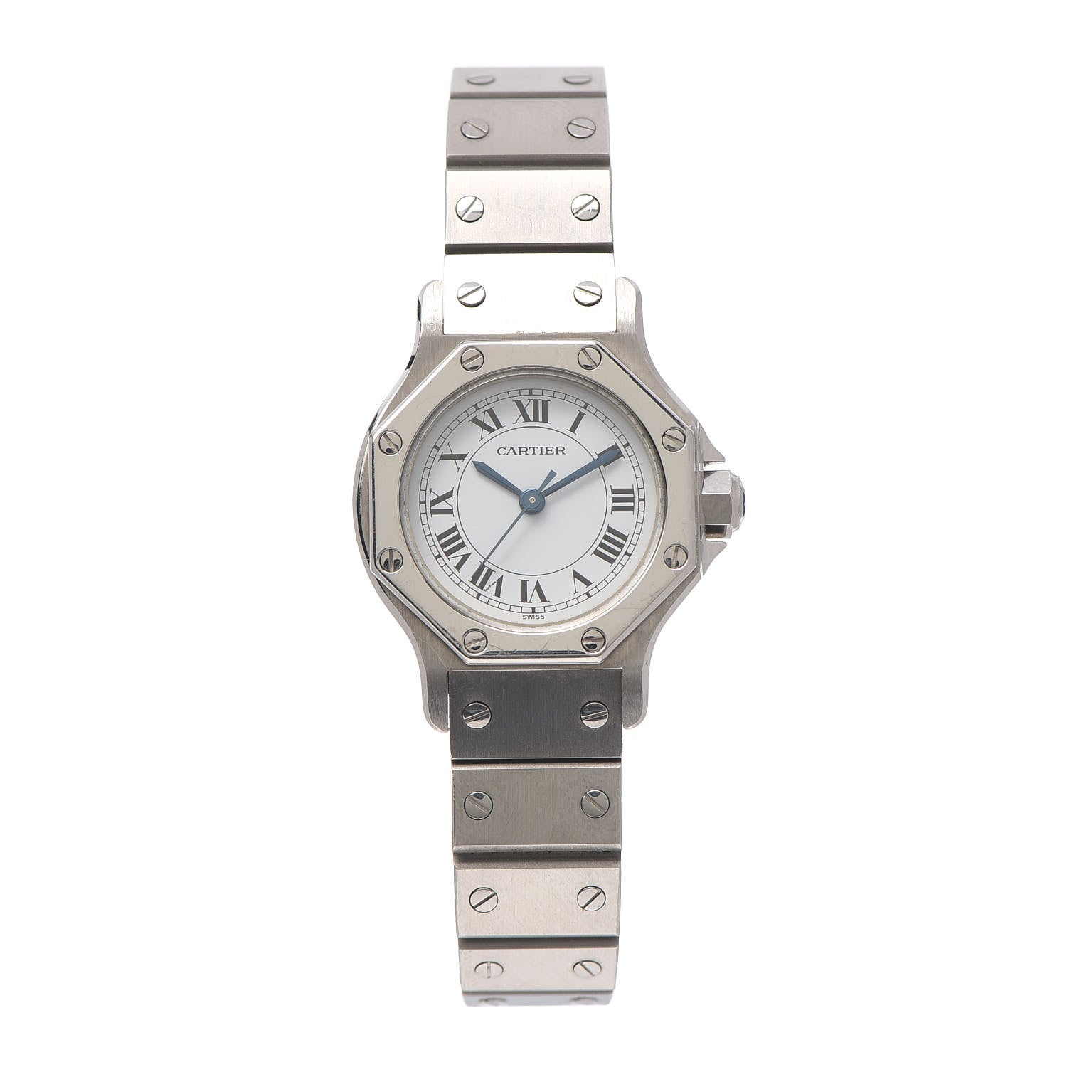 Cartier Stainless Steel 25mm Santos Octagon Automatic Watch 1 of 5