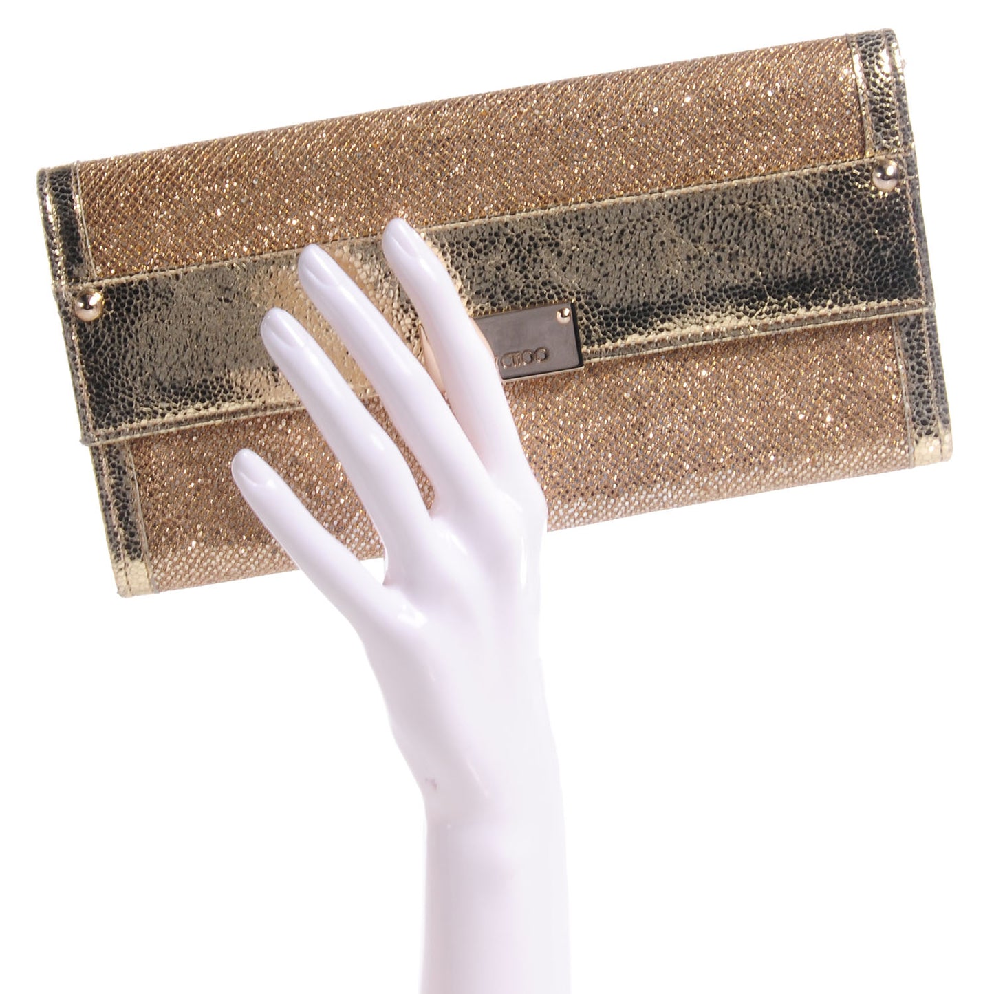 Glitter Fabric Reese Clutch Wallet Metallic
