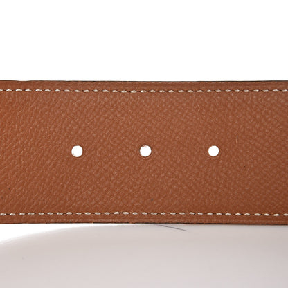 Hermes Epsom 42mm Constance2 H Belt 85 Orange Gold 4 of 10