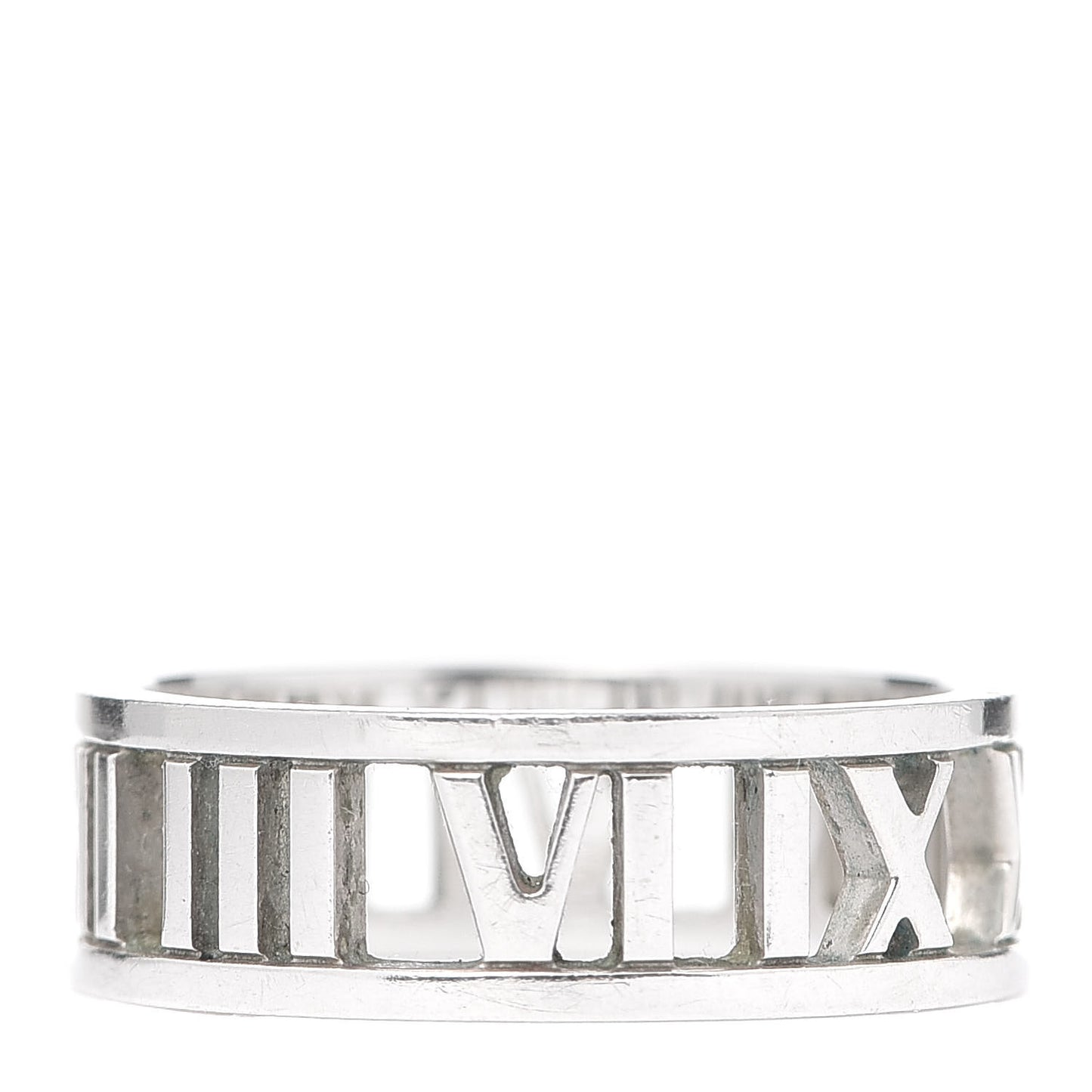 Sterling Silver Wide Atlas Open Ring 55 7.25