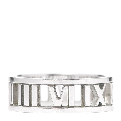 Tiffany Sterling Silver Wide Atlas Open Ring 55 7.25 1 of 4