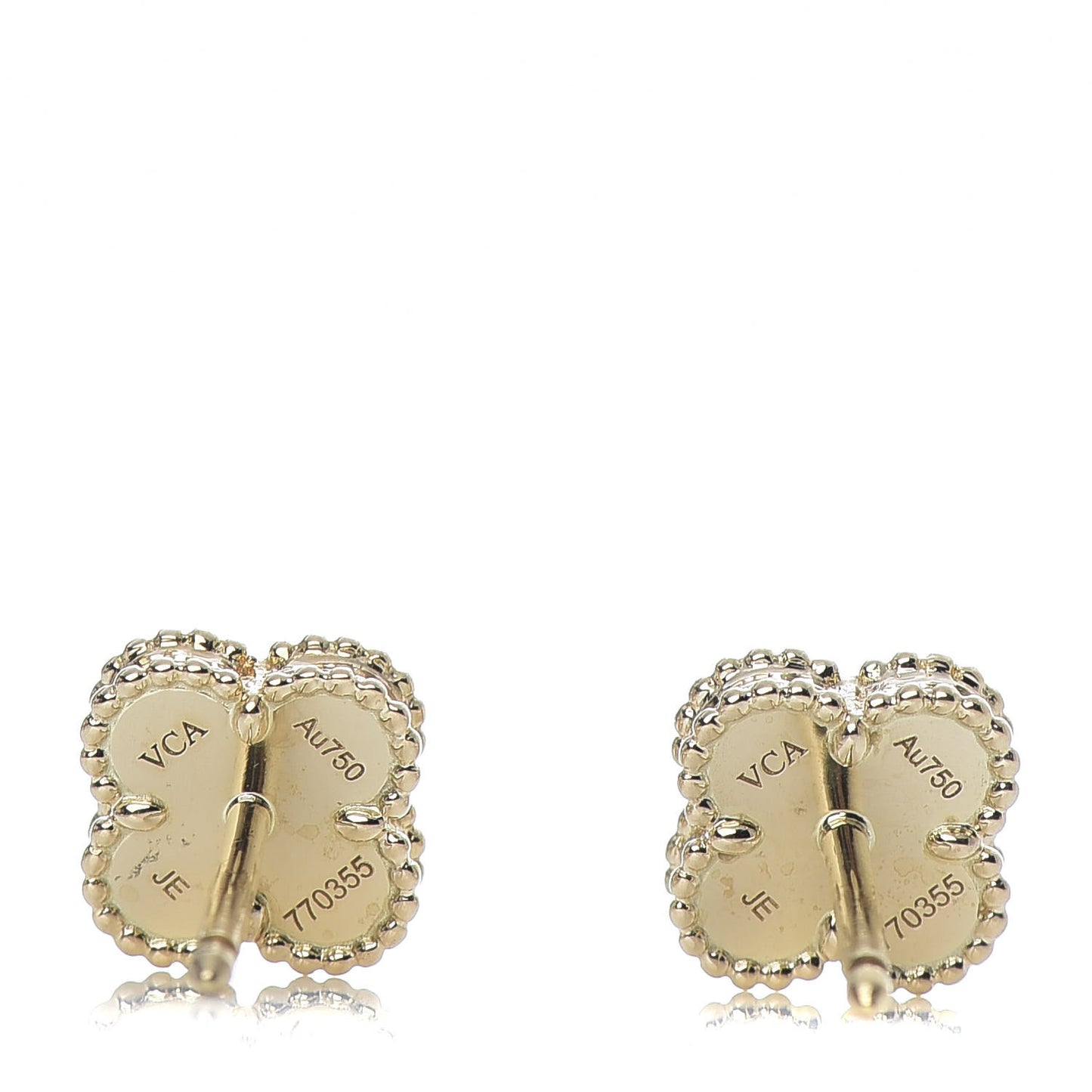 18K Yellow Gold Mother of Pearl Sweet Alhambra Earrings
