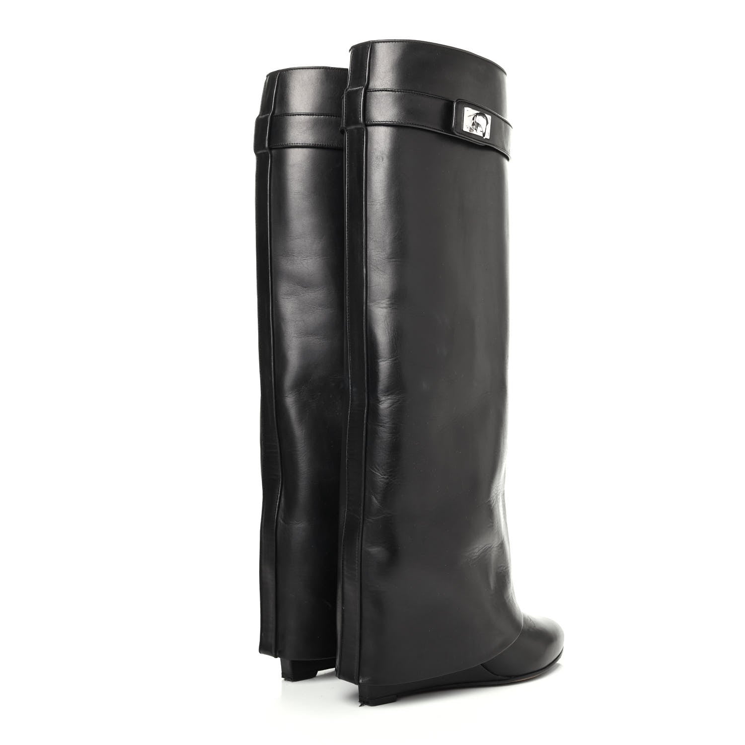 Givenchy Calfskin Newton Over The Knee Boots 35.5 Black 3 of 4