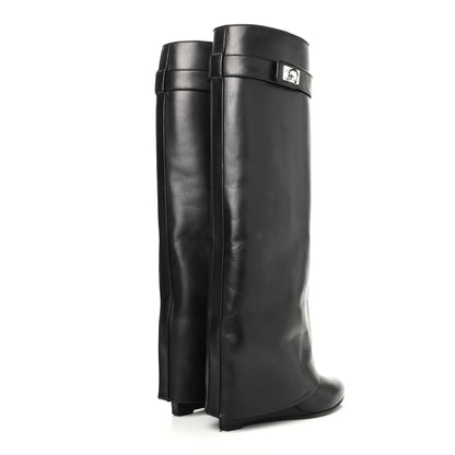 Givenchy Calfskin Newton Over The Knee Boots 35.5 Black 3 of 4