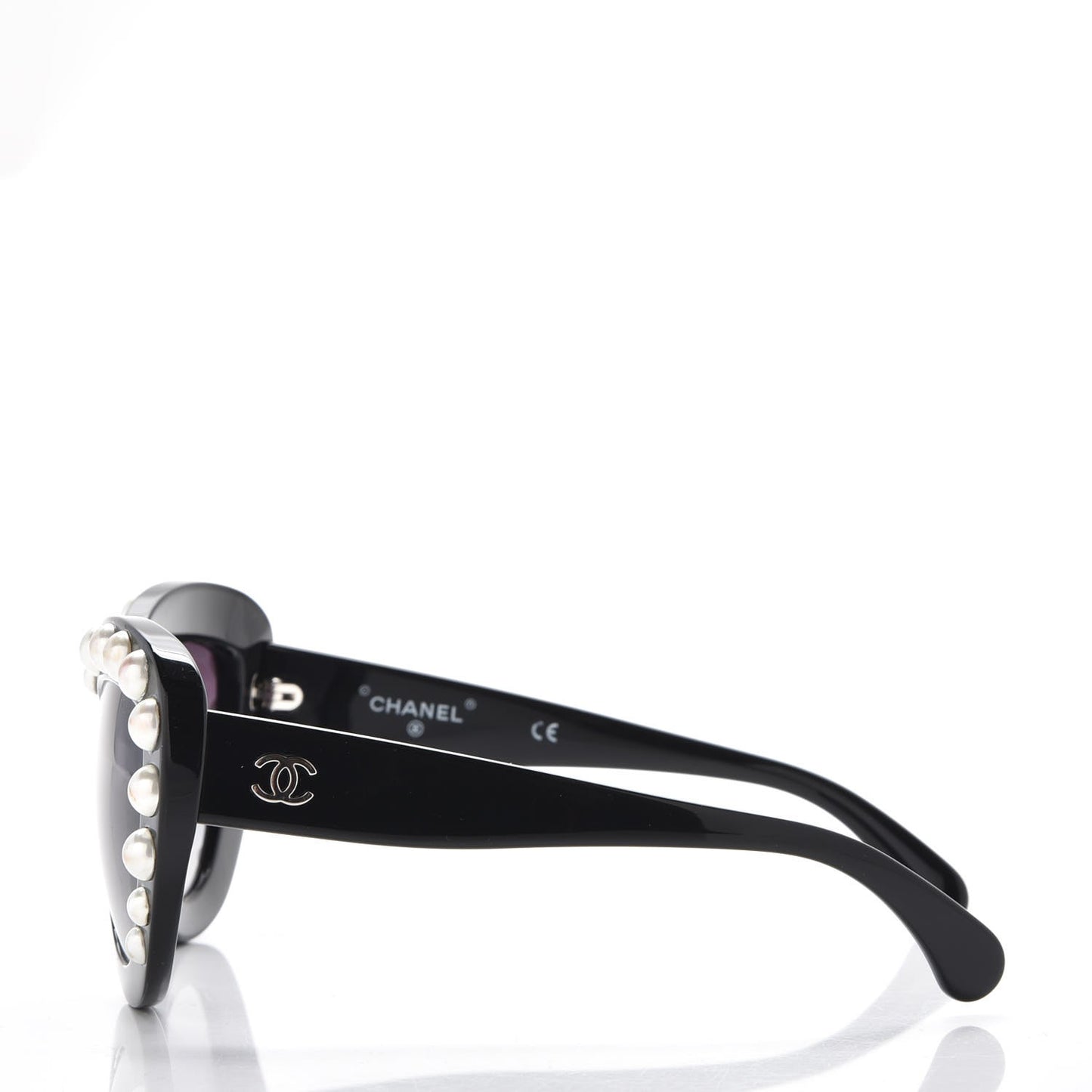 Pearl Cat Eye Sunglasses 71096 Black
