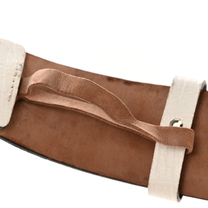 Gucci GG Plus Monogram Calfskin Interlocking G 40mm Belt 95 38 White 6 of 11