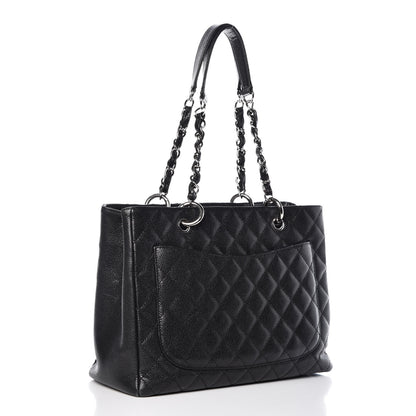 Chanel Caviar Quilted Grand Shopping Tote GST Black 3 of 16