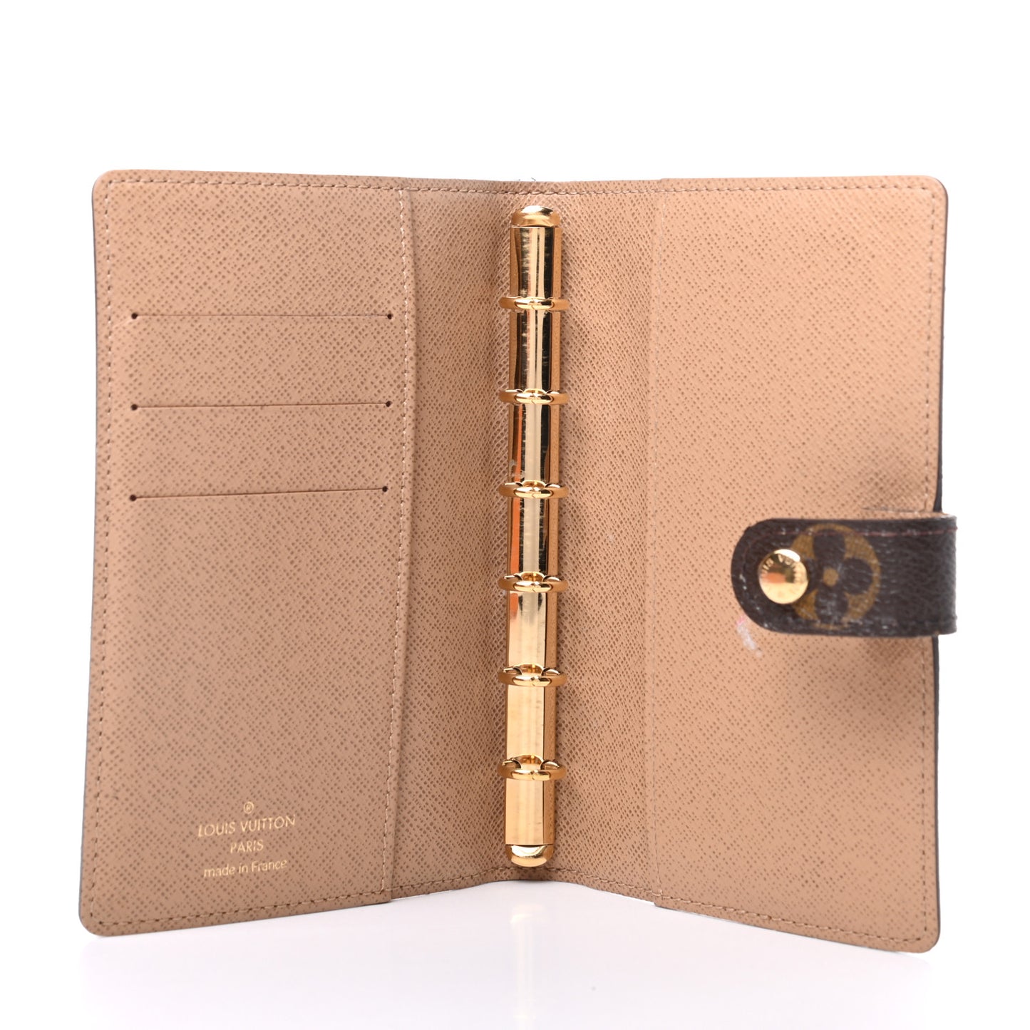 Monogram Complice Trunks and Bags Small Ring Agenda Cover Beige