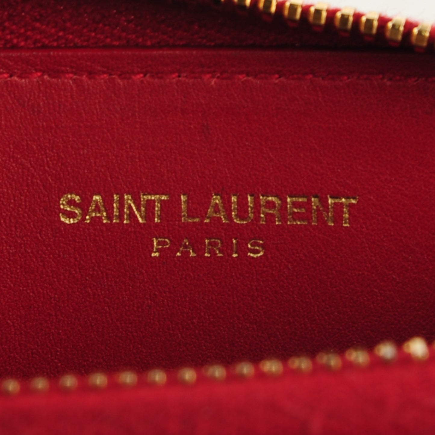 Calfskin Small Coin Purse Red
