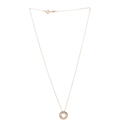 Tiffany 18K Rose Gold Diamond Atlas Pierced Pendant Necklace 3 of 6