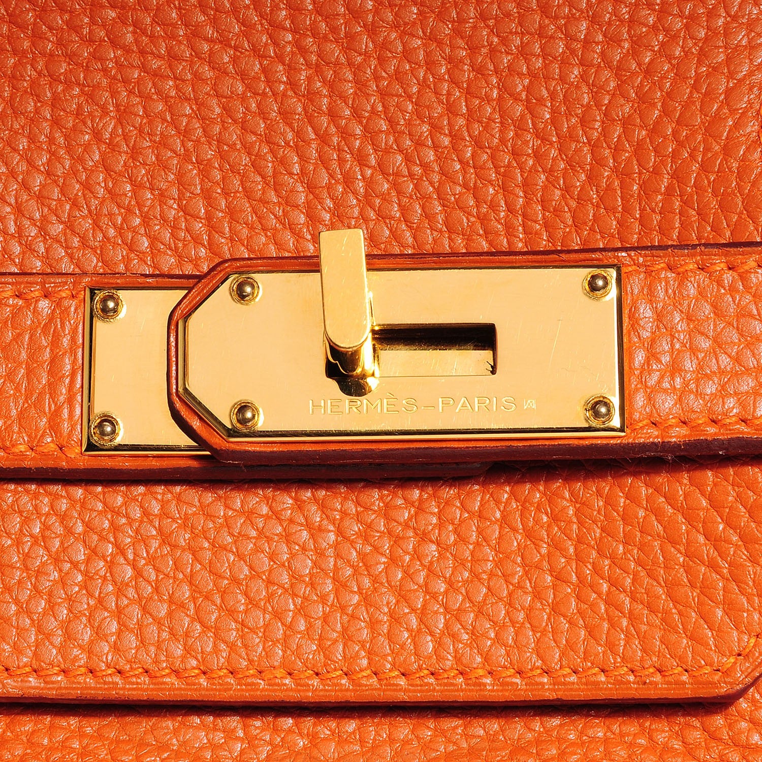 Hermes Taurillon Clemence JPG Birkin 42 Orange 12 of 17