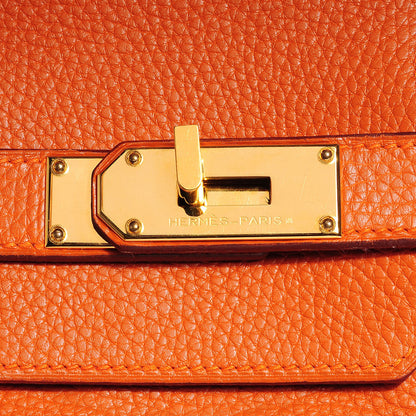 Hermes Taurillon Clemence JPG Birkin 42 Orange 12 of 17