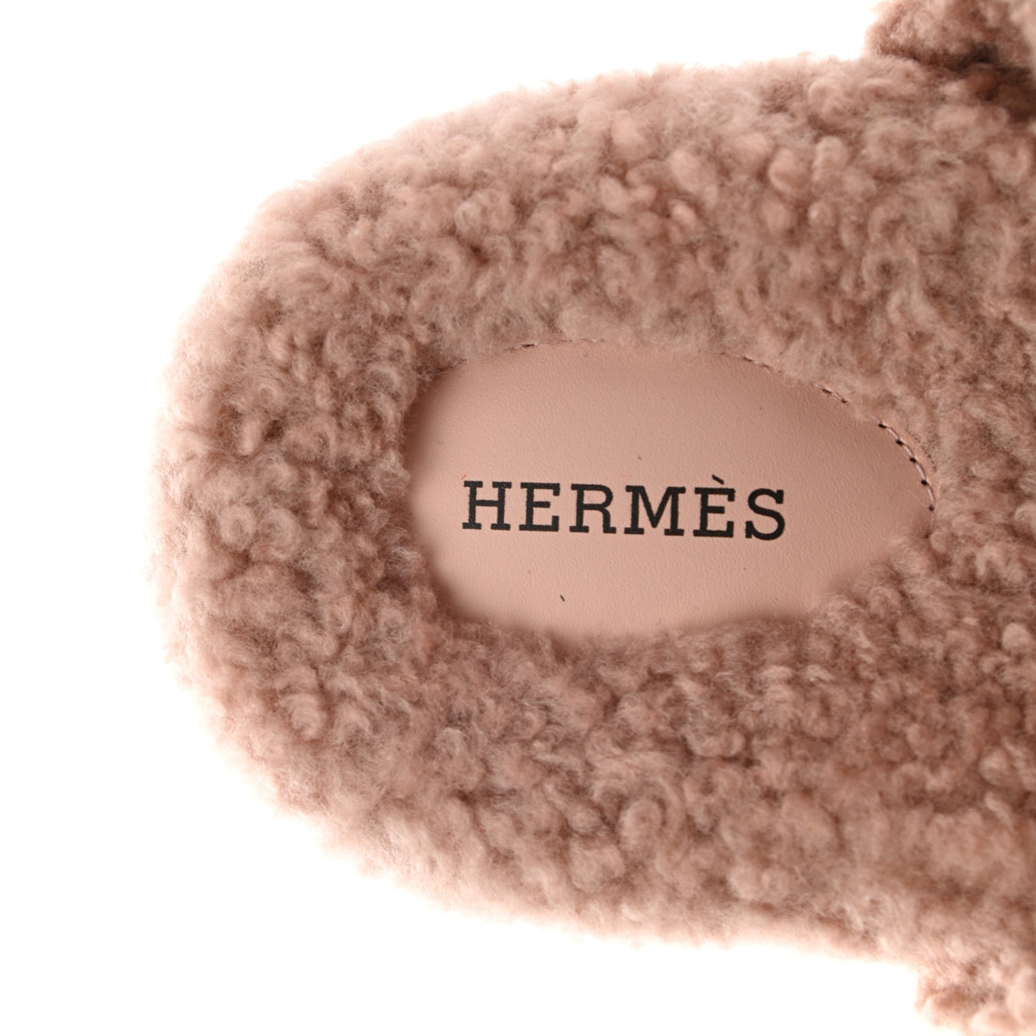 Hermes Woolskin Womens Chypre Sandals 39 Bois De Santal 7 of 8