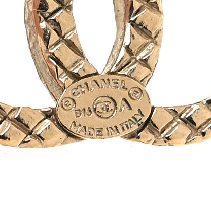 Chanel Quilted CC Earrings Gold 4 of 5