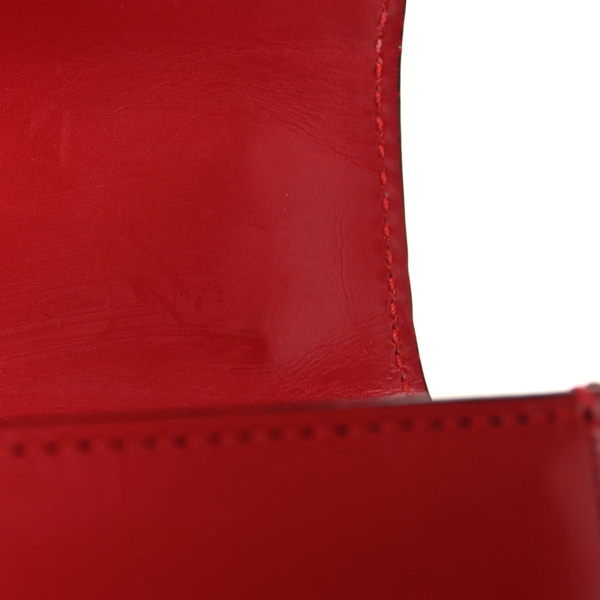 Gucci Knight Calfskin Small GG Marmont Chain Handle Bag Hibiscus Red 11 of 11