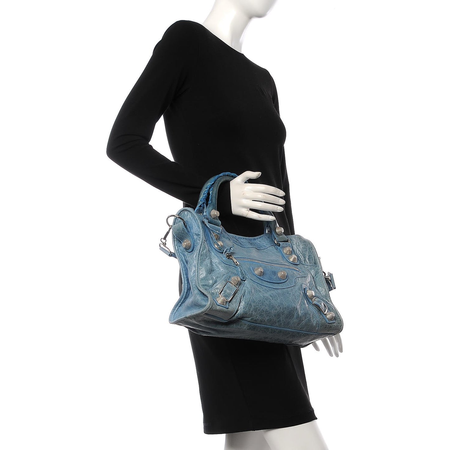 Agneau Giant 21 Silver Hardware City Turquoise
