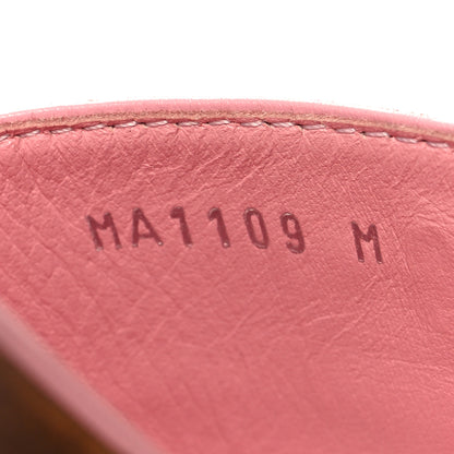Louis Vuitton Denim Monogram Lock It Flat Mules 38 Pink 6 of 8