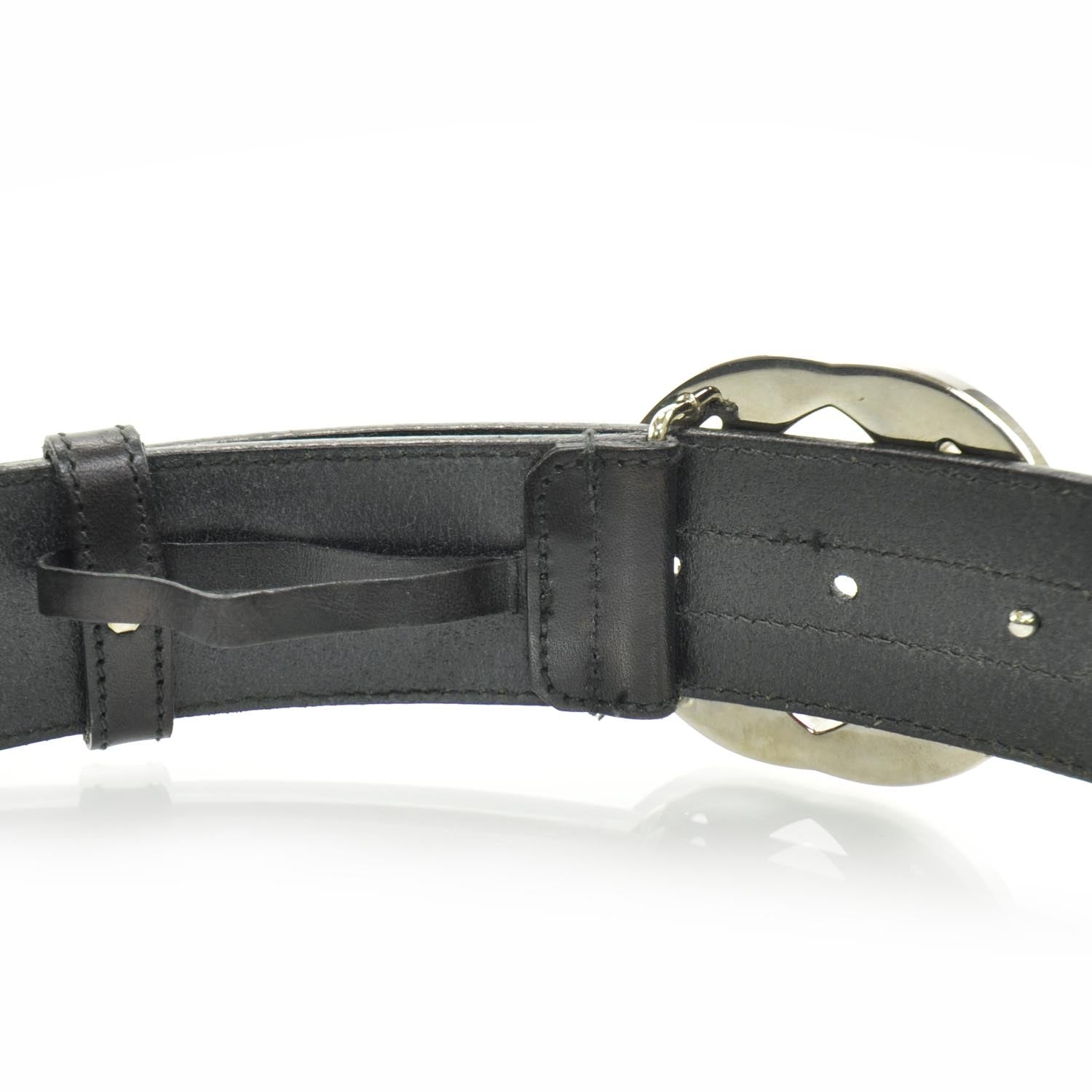 Gucci Leather GG Belt Black 80 32 5 of 6