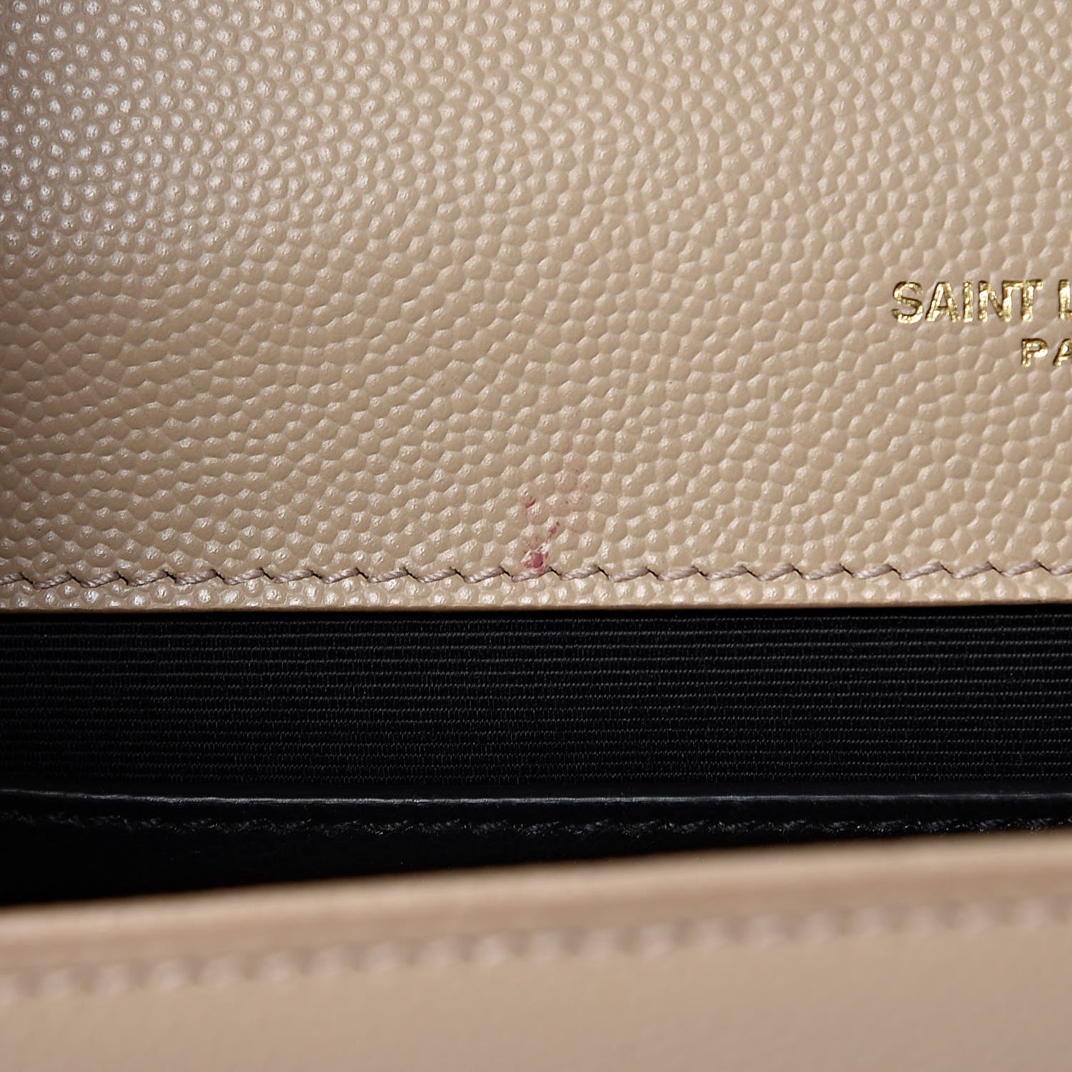 Saint Laurent Grain De Poudre Medium Monogram Kate Satchel Nude Powder 9 of 13