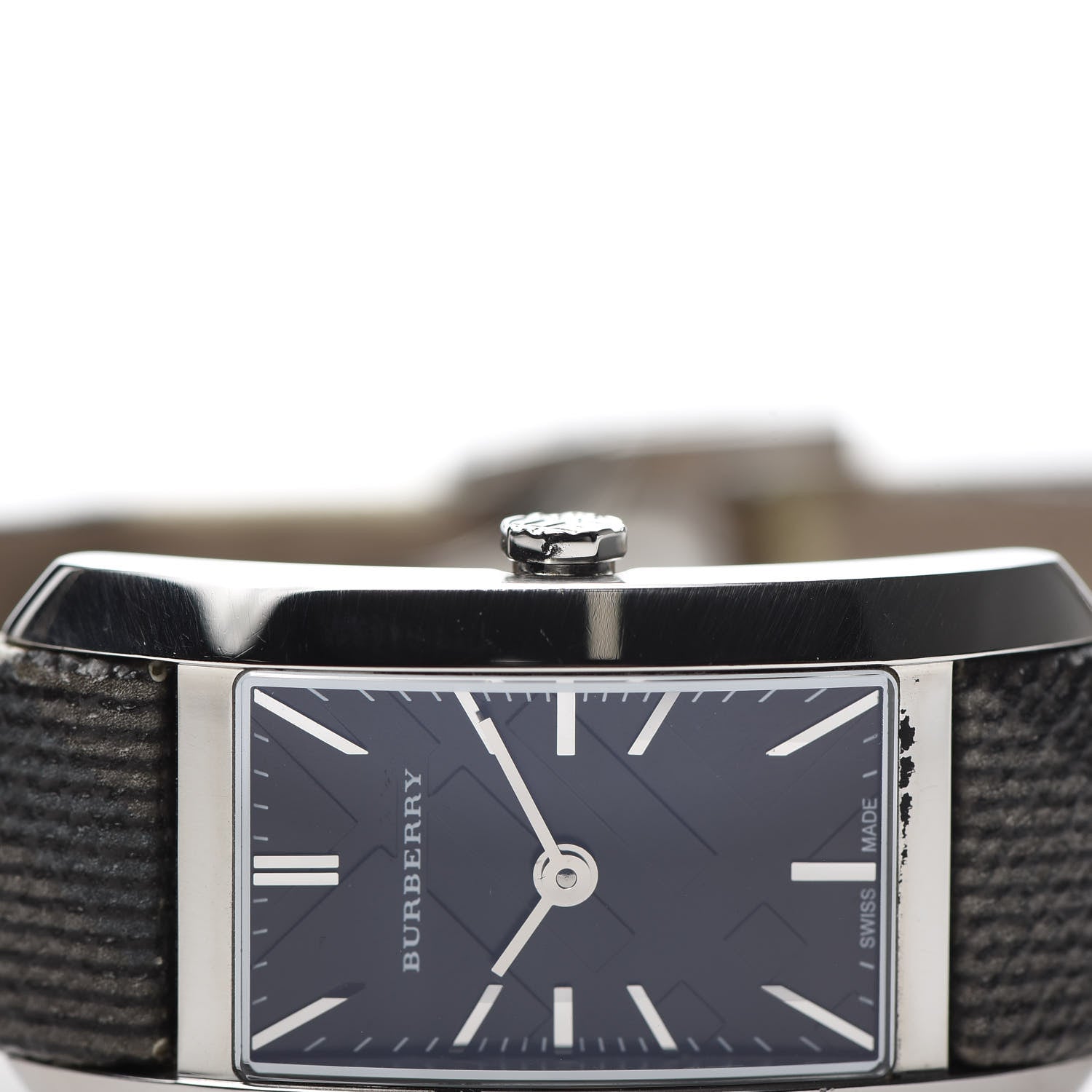 Burberry Stainless Steel Calfskin 20mm Heritage Nova Check Quartz Watch Black BU9505 12 of 12