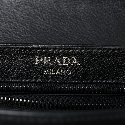 Prada Glace Calfskin Studded Crossbody Black 6 of 18