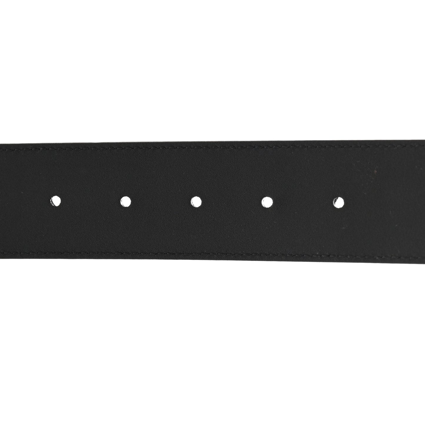 Plutone Calfskin Palladium Double G 40mm Belt 85 34 Black