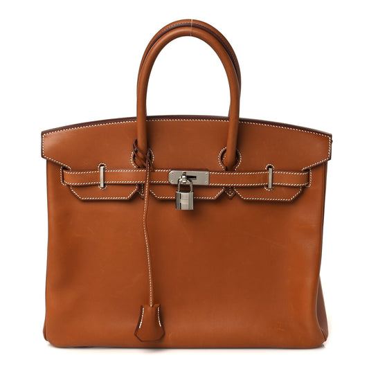 Natural Barenia Birkin 35 Fauve