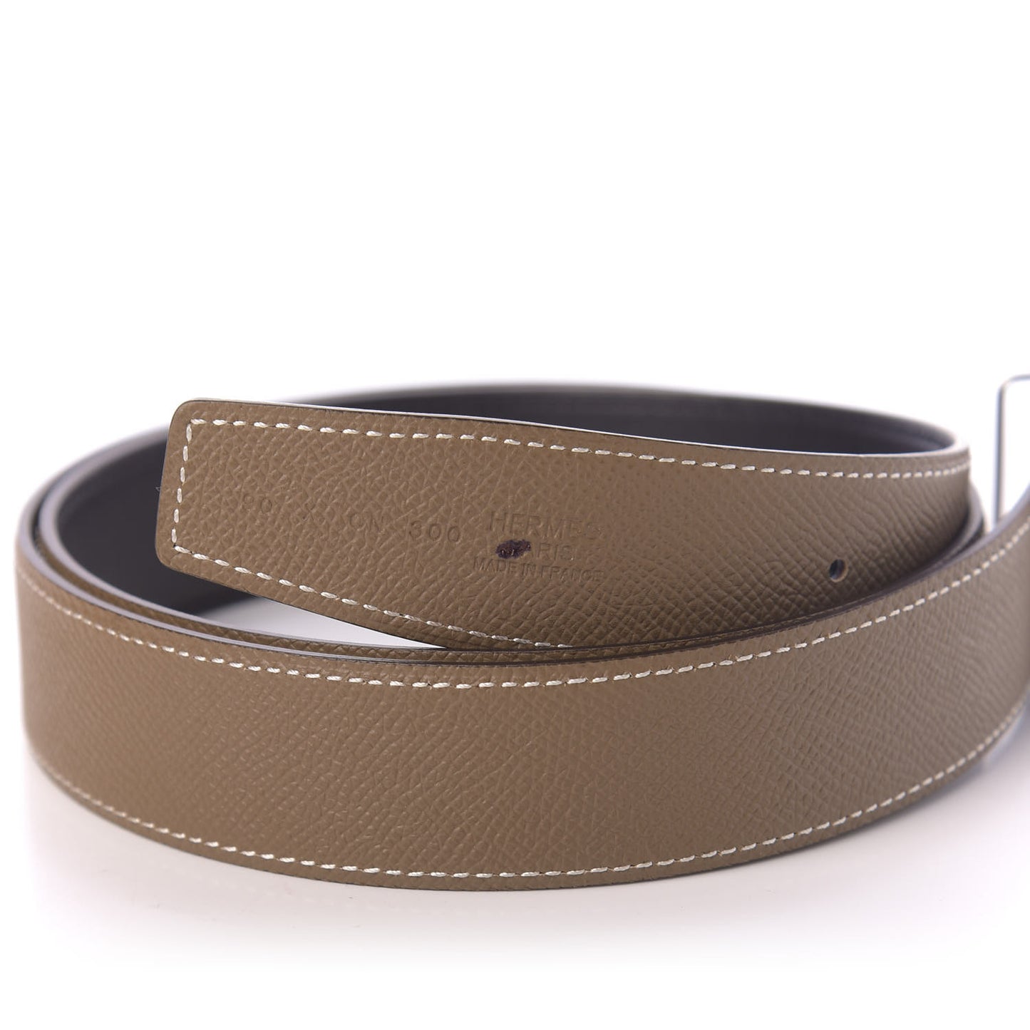 Swift Epsom 32mm Collier De Chien Belt 90 Black Etoupe