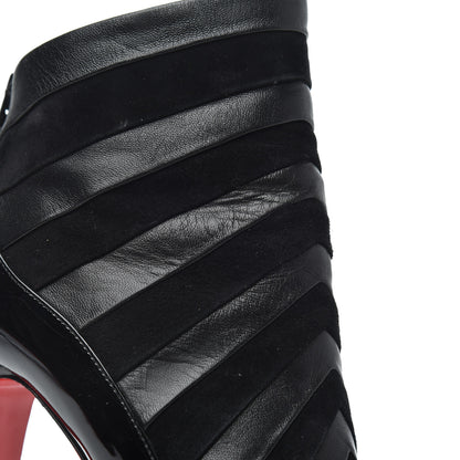 Christian Louboutin Patent Suede 85 Ankle Booties 37.5 Black 8 of 17