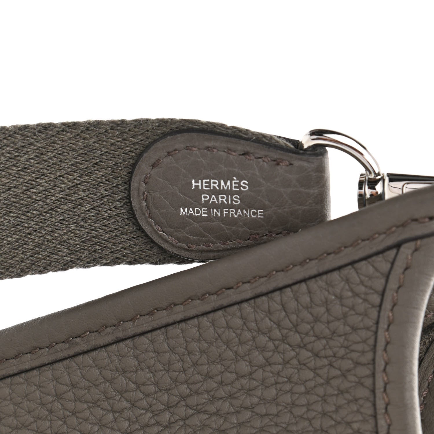 Hermes Taurillon Clemence Evelyne TPM Etain 8 of 13