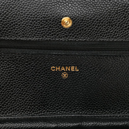 Chanel Caviar Quilted Wallet On Chain WOC Black 6 of 10
