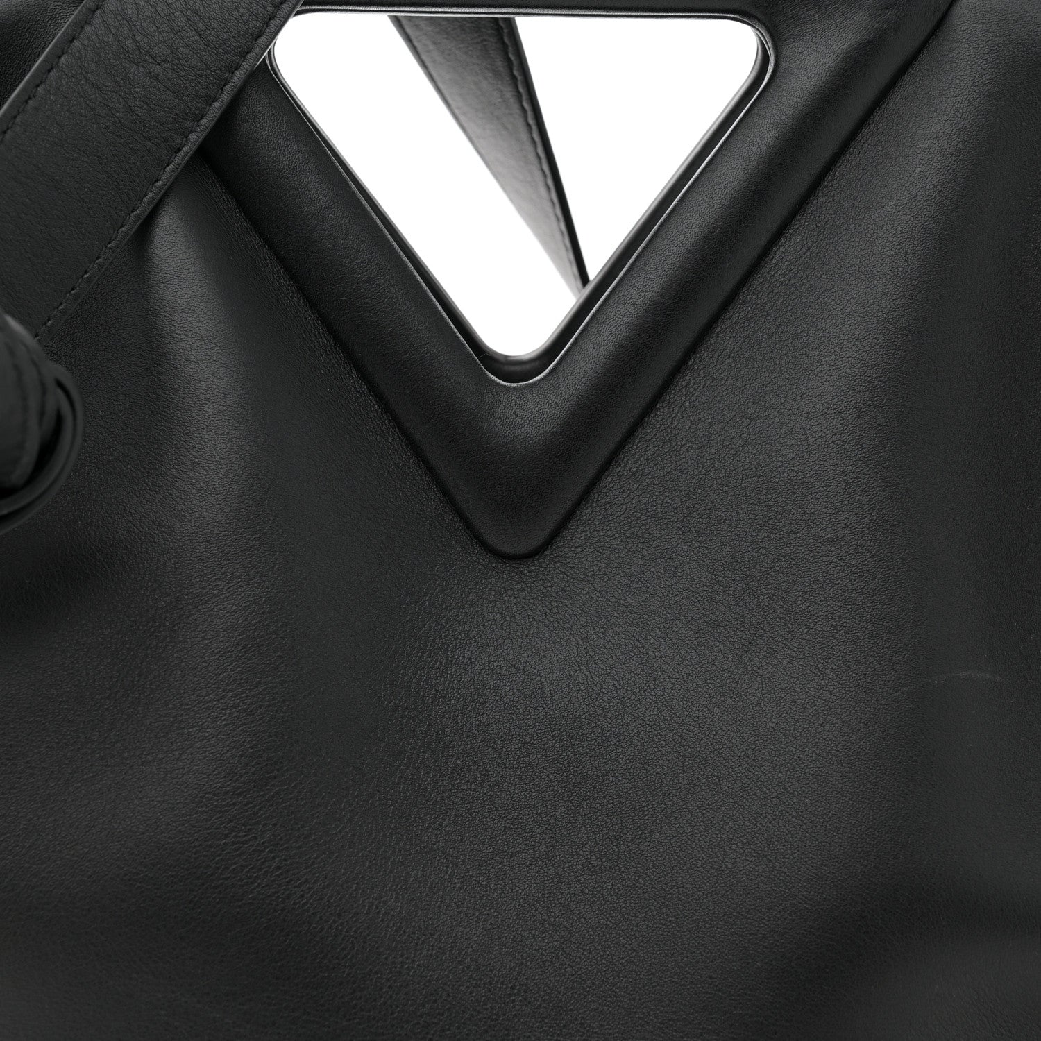 Bottega Veneta Calfskin Medium The Point Triangle Bag Black 7 of 10