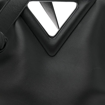 Bottega Veneta Calfskin Medium The Point Triangle Bag Black 7 of 10