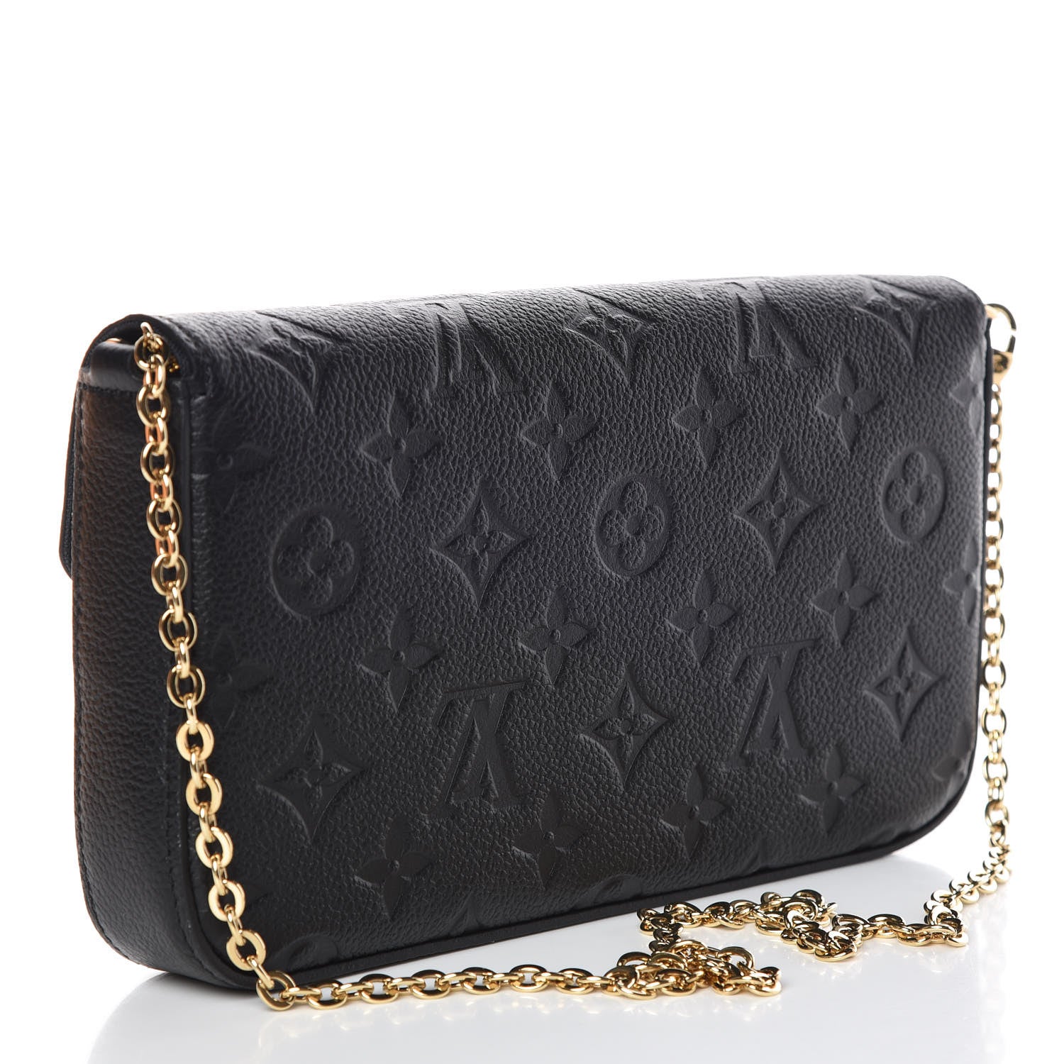 Louis Vuitton Empreinte Pochette Felicie Chain Wallet Black 4 of 10