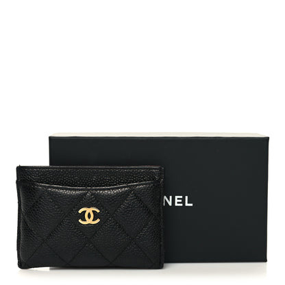 Chanel Caviar Quilted Card Holder Black 10 of 10