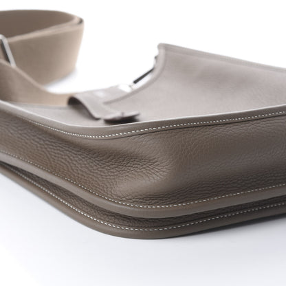 Hermes Taurillon Clemence Evelyne III PM Etoupe 5 of 8