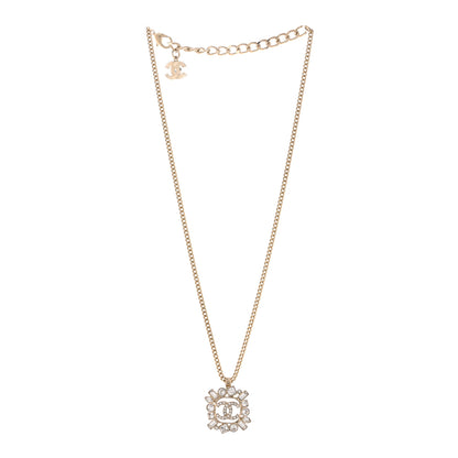 Chanel Crystal Baguette CC Necklace Gold 3 of 6