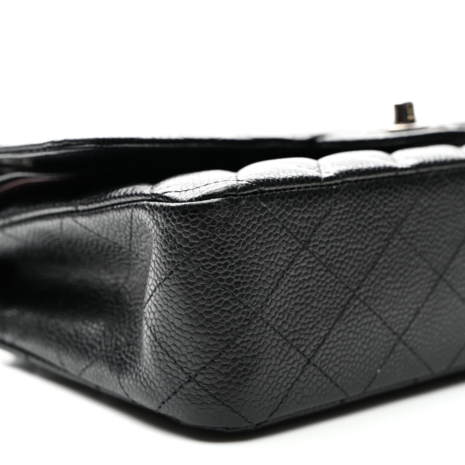 Chanel Caviar Quilted Medium Double Flap Black 9 of 10